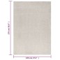 vidaXL Teppich Shaggy Hochflor Creme 120x170 cm vidaXL Teppich Shaggy Hochflor Creme 120x170 cm
