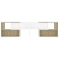 vidaXL TV-Schrank Weiß und Sonoma-Eiche 149x30x52 cm Holzwerkstoff vidaXL TV-Schrank Weiß und Sonoma-Eiche 149x30x52 cm Holzwerkstoff