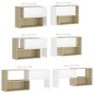 vidaXL TV-Schrank Weiß und Sonoma-Eiche 149x30x52 cm Holzwerkstoff vidaXL TV-Schrank Weiß und Sonoma-Eiche 149x30x52 cm Holzwerkstoff