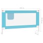 vidaXL Kleinkind-Bettschutzgitter Blau 150x25 cm Stoff vidaXL Kleinkind-Bettschutzgitter Blau 150x25 cm Stoff