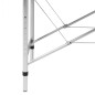 Massagetisch mit Aluminiumrahmen, faltbar 4 Zonen Blau Massagetisch mit Aluminiumrahmen, faltbar 4 Zonen Blau