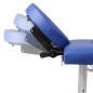 Massagetisch mit Aluminiumrahmen, faltbar 4 Zonen Blau Massagetisch mit Aluminiumrahmen, faltbar 4 Zonen Blau