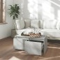 vidaXL Couchtisch Betongrau 90x50x41,5 cm Holzwerkstoff vidaXL Couchtisch Betongrau 90x50x41,5 cm Holzwerkstoff