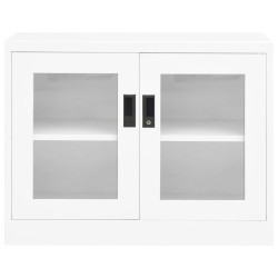 vidaXL Büroschrank Weiß 90x40x70 cm Stahl 