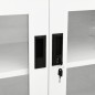 vidaXL Büroschrank Weiß 90x40x70 cm Stahl vidaXL Büroschrank Weiß 90x40x70 cm Stahl