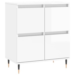 vidaXL Sideboard Hochglanz-Weiß 60x35x70 cm Holzwerkstoff