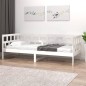 vidaXL Tagesbett Weiß Massivholz Kiefer 90x190 cm vidaXL Tagesbett Weiß Massivholz Kiefer 90x190 cm