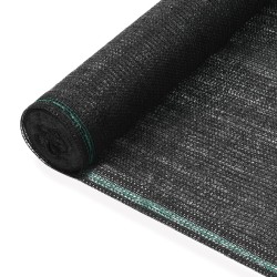 vidaXL Tennisblende HDPE 1,8x50 m Schwarz