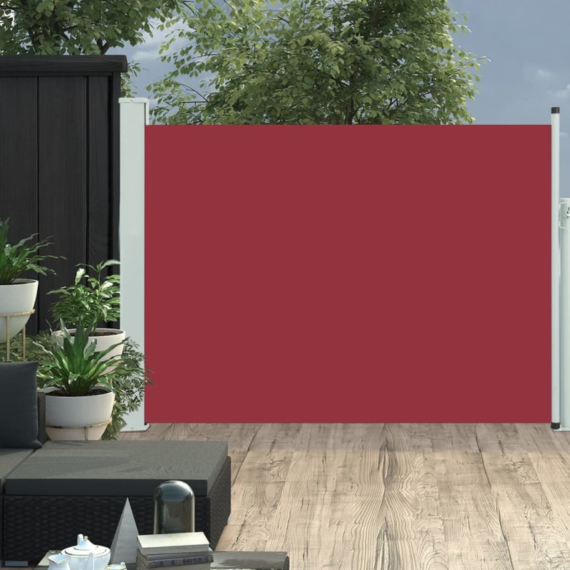 vidaXL Seitenmarkise Ausziehbar 117x500 cm Rot vidaXL Seitenmarkise Ausziehbar 117x500 cm Rot