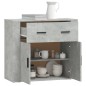 vidaXL Sideboard Betongrau 80x33x70 cm Holzwerkstoff vidaXL Sideboard Betongrau 80x33x70 cm Holzwerkstoff
