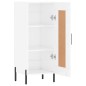 vidaXL Sideboard Hochglanz-Weiß 34,5x34x90 cm Holzwerkstoff vidaXL Sideboard Hochglanz-Weiß 34,5x34x90 cm Holzwerkstoff