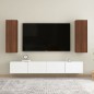 vidaXL TV-Schränke 2 Stk. Braun Eichen-Optik 30,5x30x90 cm vidaXL TV-Schränke 2 Stk. Braun Eichen-Optik 30,5x30x90 cm