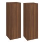 vidaXL TV-Schränke 2 Stk. Braun Eichen-Optik 30,5x30x90 cm vidaXL TV-Schränke 2 Stk. Braun Eichen-Optik 30,5x30x90 cm
