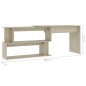 vidaXL Eckschreibtisch Sonoma-Eiche 200x50x76 cm Holzwerkstoff vidaXL Eckschreibtisch Sonoma-Eiche 200x50x76 cm Holzwerkstoff