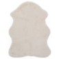 vidaXL Teppich 65x95 cm Kunstfell Creme vidaXL Teppich 65x95 cm Kunstfell Creme