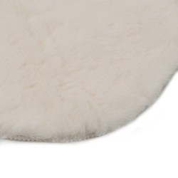 vidaXL Teppich 65x95 cm Kunstfell Creme
