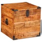 vidaXL Aufbewahrungstruhe Quadratisch Raues Mangoholz vidaXL Aufbewahrungstruhe Quadratisch Raues Mangoholz