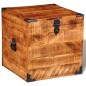 vidaXL Aufbewahrungstruhe Quadratisch Raues Mangoholz vidaXL Aufbewahrungstruhe Quadratisch Raues Mangoholz