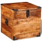 vidaXL Aufbewahrungstruhe Quadratisch Raues Mangoholz vidaXL Aufbewahrungstruhe Quadratisch Raues Mangoholz
