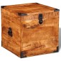 vidaXL Aufbewahrungstruhe Quadratisch Raues Mangoholz vidaXL Aufbewahrungstruhe Quadratisch Raues Mangoholz