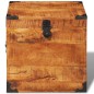 vidaXL Aufbewahrungstruhe Quadratisch Raues Mangoholz vidaXL Aufbewahrungstruhe Quadratisch Raues Mangoholz