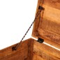 vidaXL Aufbewahrungstruhe Quadratisch Raues Mangoholz vidaXL Aufbewahrungstruhe Quadratisch Raues Mangoholz
