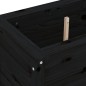 vidaXL Pflanzkübel Schwarz 82,5x40x39 cm Massivholz Kiefer vidaXL Pflanzkübel Schwarz 82,5x40x39 cm Massivholz Kiefer