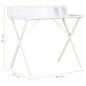 vidaXL Schreibtisch Weiß 80x50x84 cm vidaXL Schreibtisch Weiß 80x50x84 cm