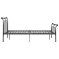 vidaXL Bettgestell Schwarz Metall 120x200 cm vidaXL Bettgestell Schwarz Metall 120x200 cm