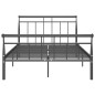 vidaXL Bettgestell Schwarz Metall 120x200 cm vidaXL Bettgestell Schwarz Metall 120x200 cm