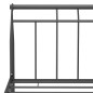 vidaXL Bettgestell Schwarz Metall 120x200 cm vidaXL Bettgestell Schwarz Metall 120x200 cm