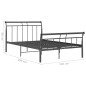 vidaXL Bettgestell Schwarz Metall 120x200 cm vidaXL Bettgestell Schwarz Metall 120x200 cm