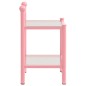vidaXL Nachttische 2 Stk. Rosa Transparent Metall und Glas vidaXL Nachttische 2 Stk. Rosa Transparent Metall und Glas