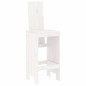 vidaXL Barhocker 2 Stk. Weiß 40x42x120 cm Massivholz Kiefer vidaXL Barhocker 2 Stk. Weiß 40x42x120 cm Massivholz Kiefer