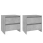 vidaXL Nachttische 2 Stk. Betongrau 45x34,5x44,5 cm Holzwerkstoff vidaXL Nachttische 2 Stk. Betongrau 45x34,5x44,5 cm Holzwerkstoff