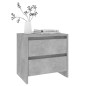 vidaXL Nachttische 2 Stk. Betongrau 45x34,5x44,5 cm Holzwerkstoff vidaXL Nachttische 2 Stk. Betongrau 45x34,5x44,5 cm Holzwerkstoff