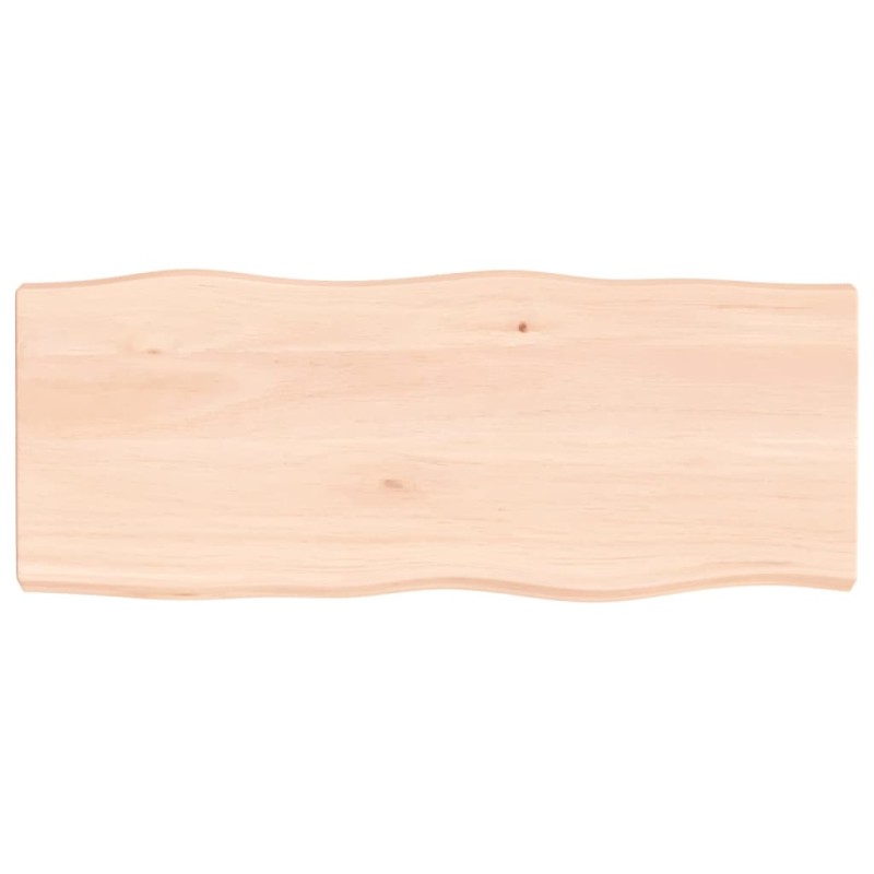 vidaXL Tischplatte 100x40x6 cm Massivholz Eiche Unbehandelt Baumkante vidaXL Tischplatte 100x40x6 cm Massivholz Eiche Unbehandelt Baumkante