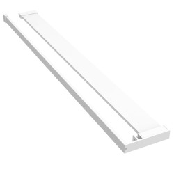 vidaXL Duschablage für Begehbare Dusche Weiß 90 cm Aluminium