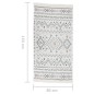 vidaXL Teppich Beige und Blau 80x150 cm Baumwolle vidaXL Teppich Beige und Blau 80x150 cm Baumwolle