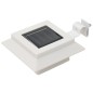 Solar-Außenleuchten 12 Stk. LED Rechteckig 12 cm Weiß Solar-Außenleuchten 12 Stk. LED Rechteckig 12 cm Weiß