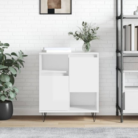 vidaXL Sideboard Hochglanz-Weiß 60x35x70 cm Holzwerkstoff