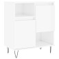 vidaXL Sideboard Hochglanz-Weiß 60x35x70 cm Holzwerkstoff vidaXL Sideboard Hochglanz-Weiß 60x35x70 cm Holzwerkstoff