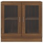 vidaXL Vitrinenschrank Braun Eichen-Optik 82,5x30,5x80cm Holzwerkstoff vidaXL Vitrinenschrank Braun Eichen-Optik 82,5x30,5x80cm Holzwerkstoff