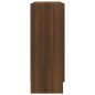 vidaXL Vitrinenschrank Braun Eichen-Optik 82,5x30,5x80cm Holzwerkstoff vidaXL Vitrinenschrank Braun Eichen-Optik 82,5x30,5x80cm Holzwerkstoff