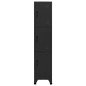 vidaXL Schließfachschrank Schwarz 38x45x180 cm Stahl vidaXL Schließfachschrank Schwarz 38x45x180 cm Stahl