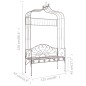 vidaXL Gartenbank 122 cm Eisen Antik Braun vidaXL Gartenbank 122 cm Eisen Antik Braun