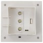 Solar-Außenleuchten 12 Stk. LED Rechteckig 12 cm Weiß Solar-Außenleuchten 12 Stk. LED Rechteckig 12 cm Weiß