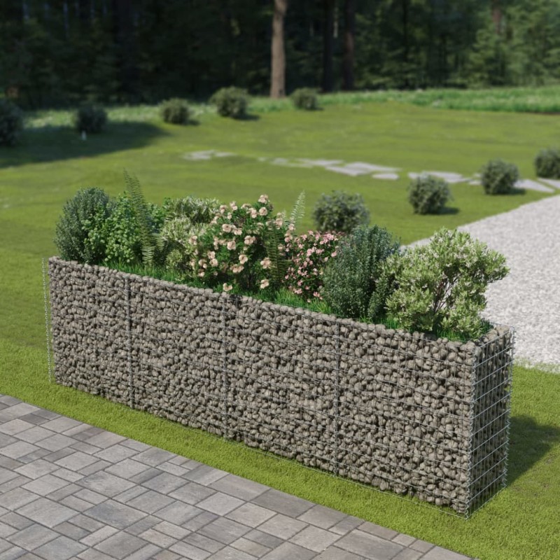 vidaXL Gabionen-Hochbeet Verzinkter Stahl 360×50×100 cm vidaXL Gabionen-Hochbeet Verzinkter Stahl 360×50×100 cm