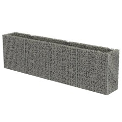  vidaXL Gabionen-Hochbeet Verzinkter Stahl 360×50×100 cm