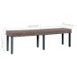 vidaXL Sitzbank 160 cm Grau Natur Kubu-Rattan und Massivholz Mango vidaXL Sitzbank 160 cm Grau Natur Kubu-Rattan und Massivholz Mango